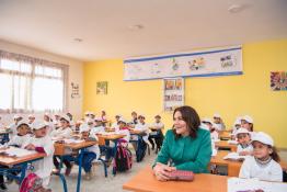 Image du Maroc Professionnelle de  SAR la Princesse Lalla Hasnaa, Présidente de la Fondation Mohammed VI pour la Protection de l’Environnement visite l'éco-école " Al Masjid " à Ain Aouda le 16 Mars 2018. (Photo/ SPPR) via Jalilbounhar.com 